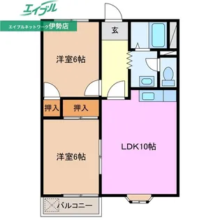 第一マンション【2階】の間取り