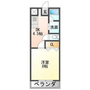 ヤマキハイツ【3階】の間取り