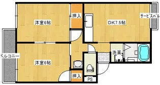 セゾンドミール【2階】の間取り