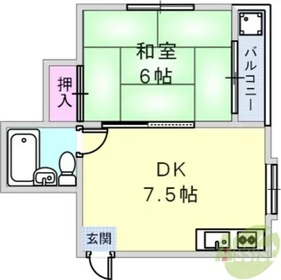 第一ハウス【2階】の間取り