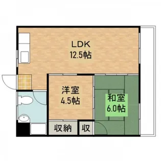 海田マンション【2階】の間取り