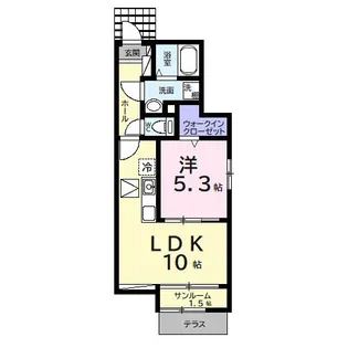 YOSAKU【1階】の間取り