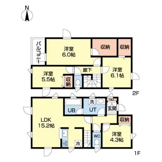 北海道北広島市東共栄1【一戸建】の間取り