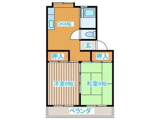 コーポ信濃【3階】の間取り