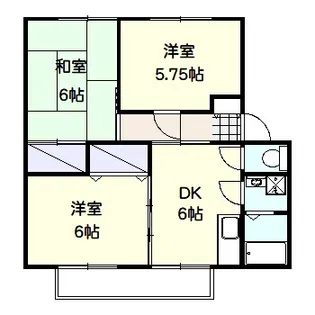 プラザ樹苑A【2階】の間取り