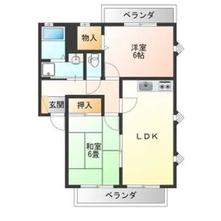 優泰佳ガーデンコート【3階】の間取り