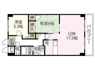グランカーサ古江【7階】の間取り
