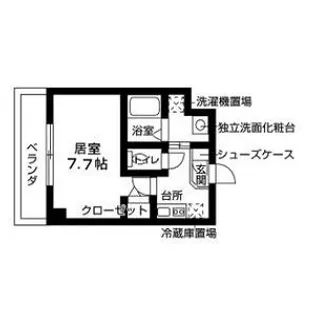 ジュネス太閤【1階】の間取り