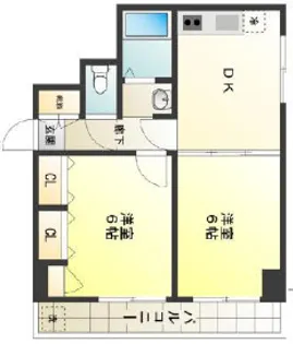 パルピア戸越第一【5階】の間取り