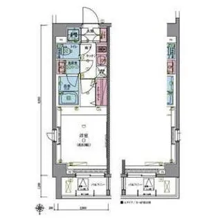 リヴシティ王子弐番館【5階】の間取り
