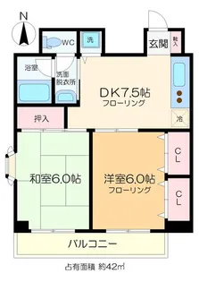 カームパレス【2階】の間取り