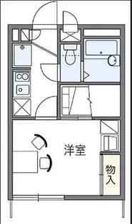 レオパレスゆたかはうす【1階】の間取り