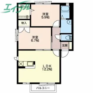 カンファトリー C【2階】の間取り