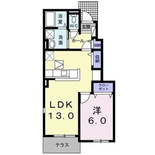 ラフレシール【1階】の間取り