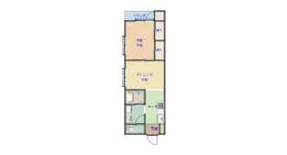 菊栄ハイツ【4階】の間取り