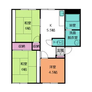 フレグランス南本郷A【2階】の間取り