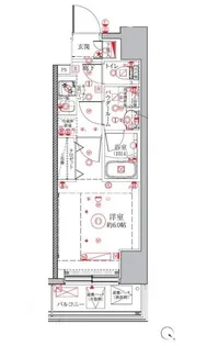 クレイシアIDZ横浜桜木町【4階】の間取り