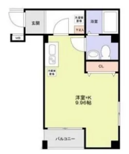 ラヴィエント三ノ輪パークサイド【1階】の間取り