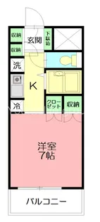 厚木アザレアビル【6階】の間取り