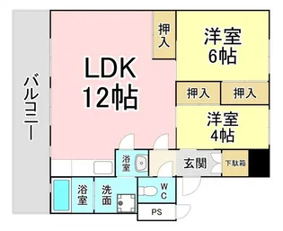 福岡県北九州市八幡西区力丸町【マンション】の間取り