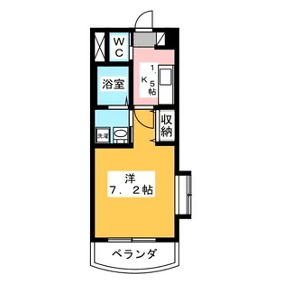 六軒町弐番館【1階】の間取り