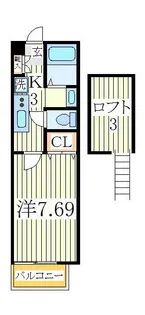 セナリオフォルム柏II【2階】の間取り