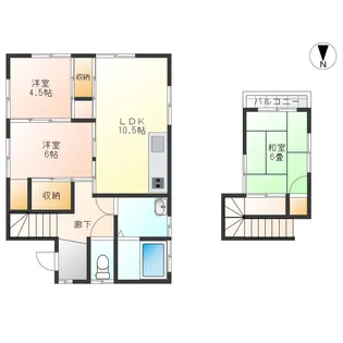神奈川県相模原市緑区中沢【一戸建】の間取り