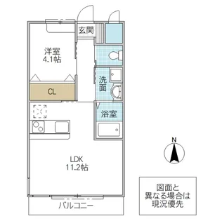 1LDKの間取り画像