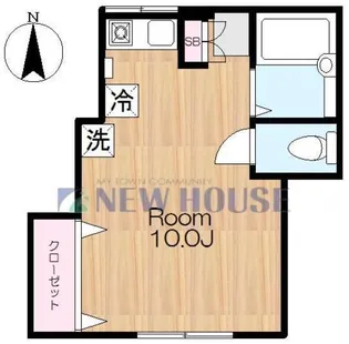 矢来タウンハウス【2階】の間取り