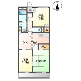 ハイブリッドレジデンスVII【2階】の間取り