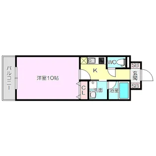 セレッソコート新大阪【8階】の間取り