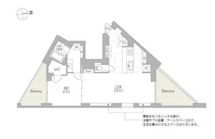 GranDuo都立大学3【6階】の間取り
