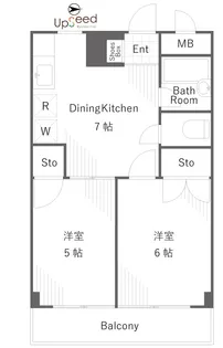 メゾンドブラン【2階】の間取り
