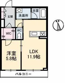 La peinture【2階】の間取り