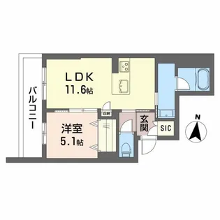 アヴェニール雄飛ヶ丘【3階】の間取り
