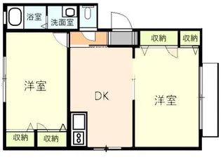 サンライズ21 B【2階】の間取り