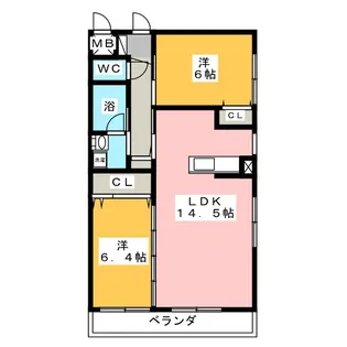 blinken【1階】の間取り