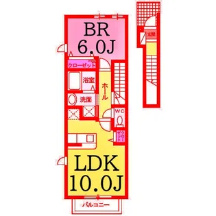 グランソレイユ【2階】の間取り