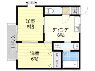 フォーブル安部3【1階】の間取り