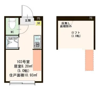 ハーモニーテラス永福II【1階】の間取り