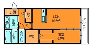 カーザソラーレ【3階】の間取り