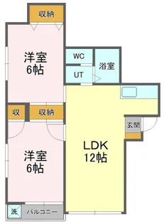 ルーチェ城北【1階】の間取り