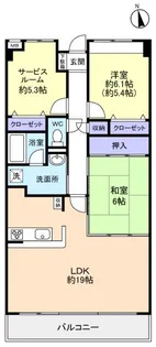 アルデールヒルズ【9階】の間取り
