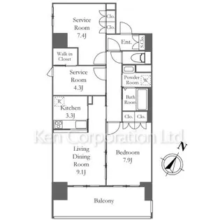 リーラ横浜川和町【2階】の間取り