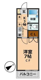 メゾンプライム富士見ヶ丘【2階】の間取り