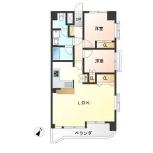 プラージュ今泉【6階】の間取り