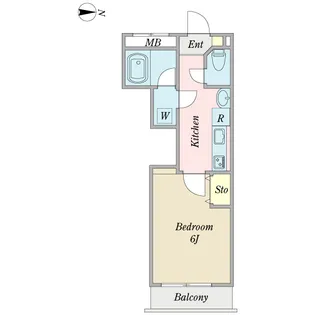 カーサ ディ プリマヴェーラ【1階】の間取り