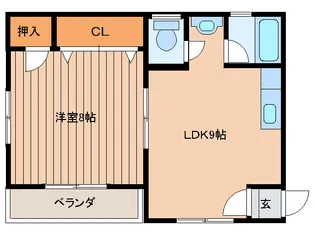 パークサイド共立【4階】の間取り