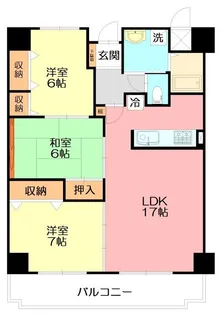 アトラクトマンショントムロ【4階】の間取り