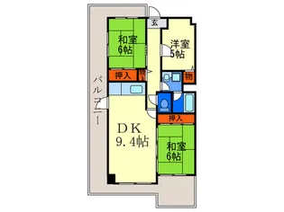 ルネ墨染【7階】の間取り